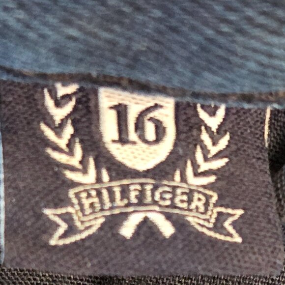 Women's Size 16 Tommy Hilfiger Curve Bootcut Denim Jeans, 31" Inseam, Dark Wash - Picture 5 of 5